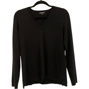 525 America Black V-Neck Sweater Size Large